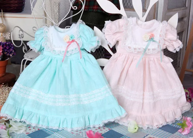 1/3 1/4 BJD милая розовая и синяя кукла Одежда для куклы Bjd аксессуары игрушек