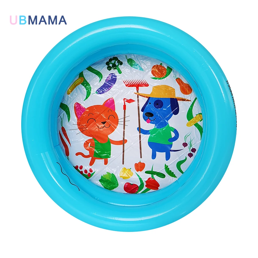 Симпатичный пластиковый надувной круглый 61*15 см 2 отдельные надувные детские