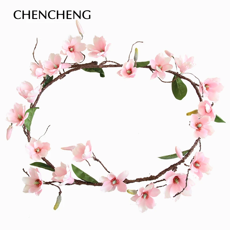 CHENCHENG 150 см искусственная Цветочная лоза Розовая белая Нефритовая Орхидея