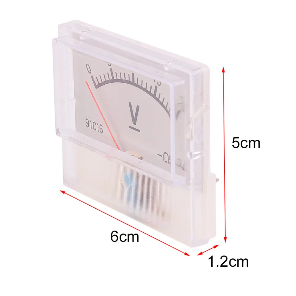 Профессиональный DC 0 20 в Аналоговый Вольт Напряжение Панель вольтметр датчик с