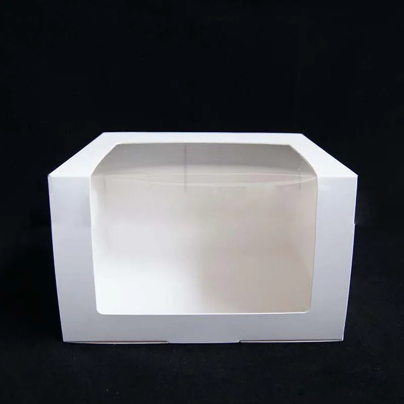 White 100 шт бумажная коробка для шляпы коробка с пластиковым отверстием бейсболка берет вечерние шляпы Упаковка подарочные коробки упаковочная коробка - Цвет: White