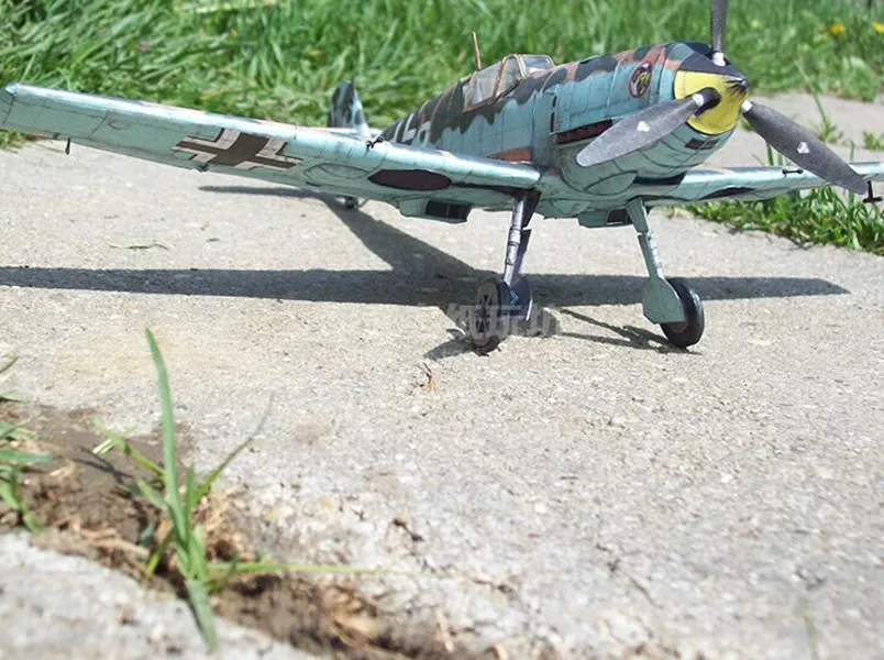 1:33 немецкий набор 3D бумажных моделей бойцов тропической пустыни Bf - 109-E-4 | Игрушки