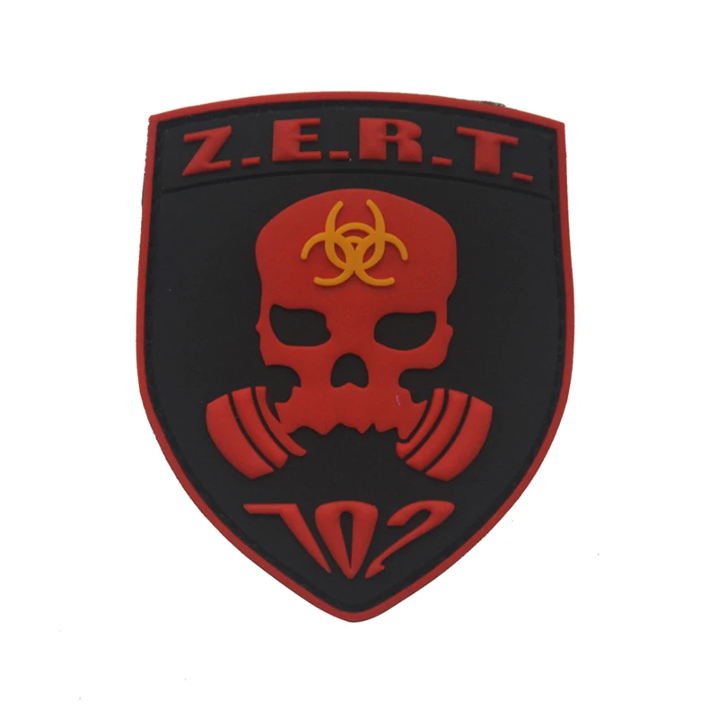 Z. E. R. T. Тактический военный боевой знак США ПВХ резиновый крюк & Петля Одежда патч