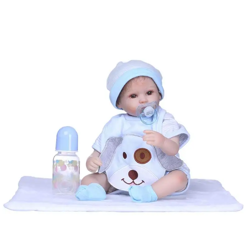 40cm NPK моделирование Reborn Baby Dolls малыш Reborn Doll игрушки для детей силиконовые восхитительные реалистичные спящие успокаивающие Playmate - Цвет: 40cm