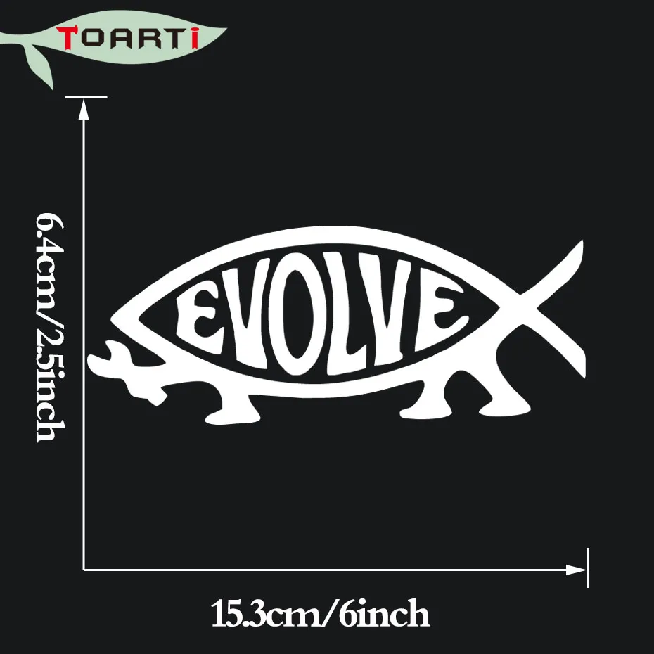 Evolve Fish Jesus наклейки для автомобиля Съемные Виниловые Наклейки Декор окна