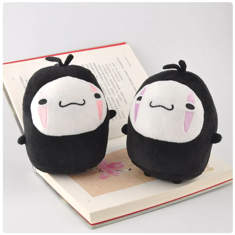 12 см аниме Тоторо Унесенные спиралью Kawaii Мягкие без лица мужские сумки кулон плюшевый брелок мультфильм Карманный портмоне для монет подарок