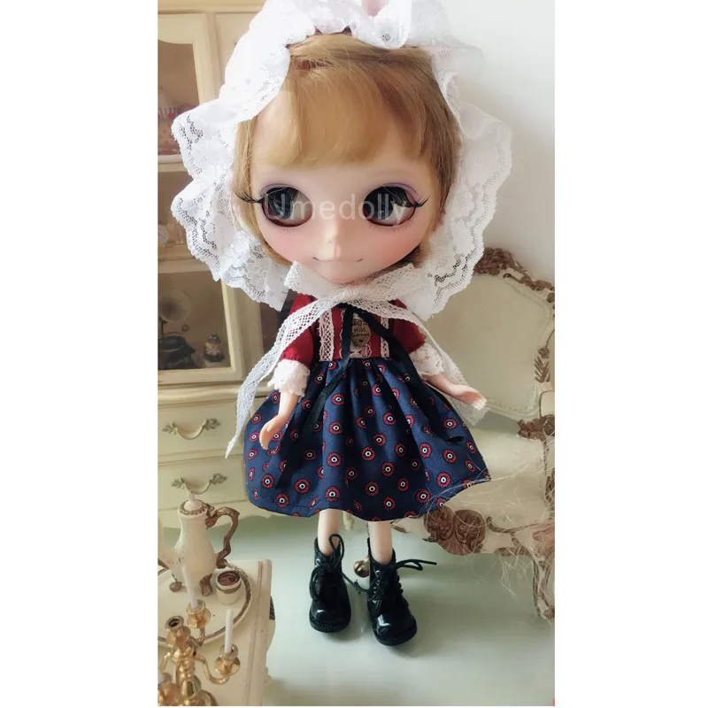 1 шт. классическое платье ручной работы для Blyth, Licca, 1/8 1/6 BJD, Pullip аксессуары для кукол