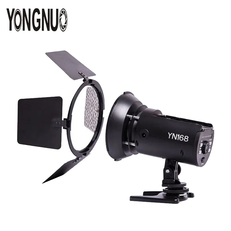 Светодиодная студийная камера YONGNUO YN168 видеосъемка с 4 цветными пластинами для Canon