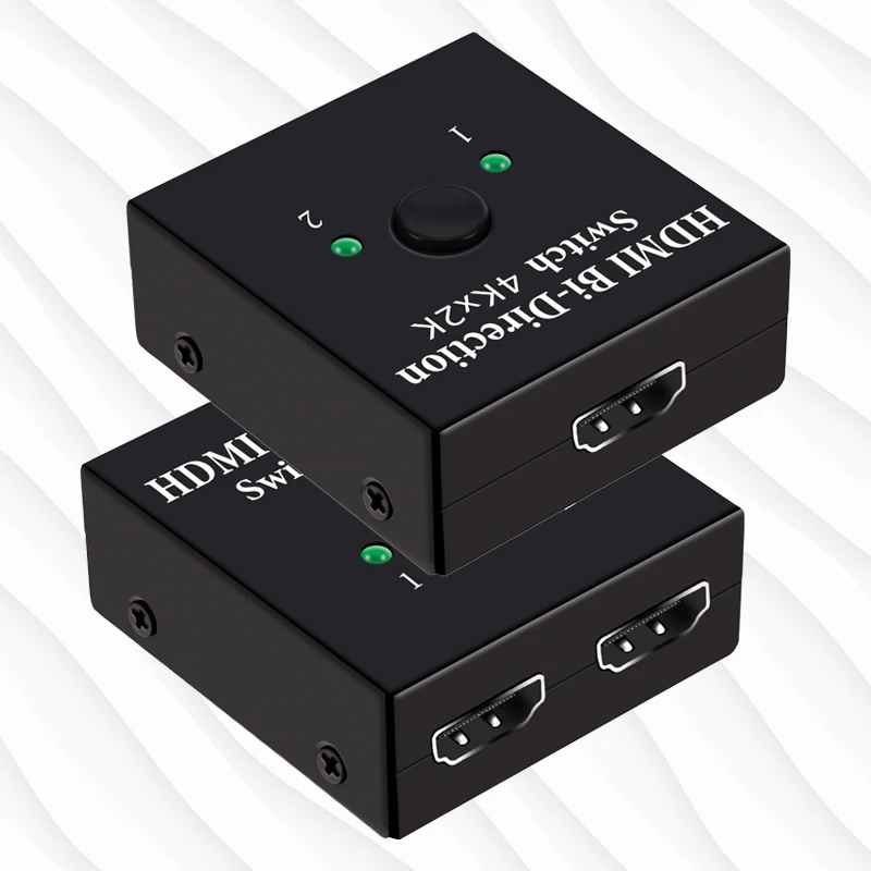 Двухполосный Интеллектуальный разделитель HDMI 4K UHD разветвитель переключатель 1X2