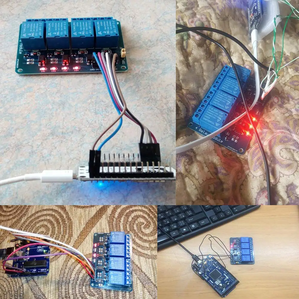 4 канала DC 5 В релейный модуль с оптомуфтой для Arduino UNO R3 MEGA 2560 1280 DSP ARM PIC AVR STM32 Raspberry