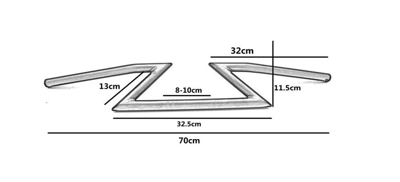 Ручка для мотоцикла 7/8 &quot 22 мм Тяговая Z Bar на заказ|motorcycle handle bar|drag motorcyclesfor harley |
