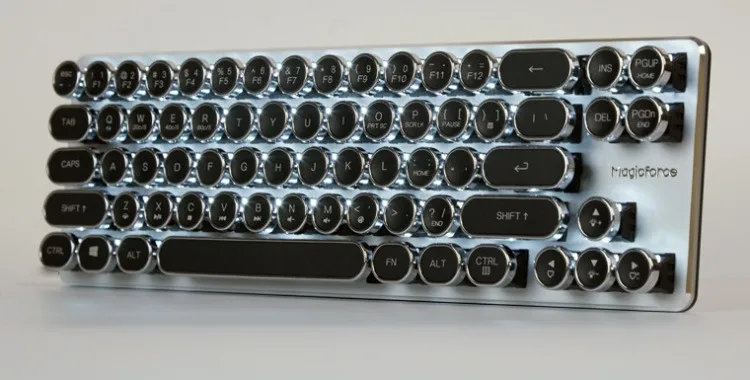 Magicforce Mini 68 ключ винтажная ПЕЧАТНАЯ МАШИНКА издание Проводная Механическая клавиатура вишневые синие переключатели