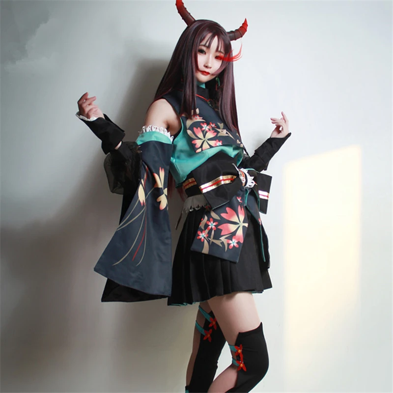 Костюм для косплея Onmyoji SR из новой кожи с присоской крови черные костюмы на