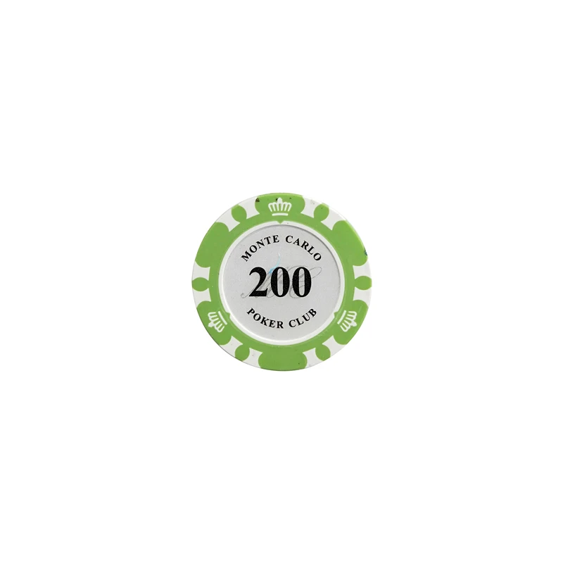 200 Easytoday 25 шт./компл. глины набор покерных фишек 14 цветов номинал монеты баккара Техасский Холдем развлечения фишки для покера - Цвет: 200