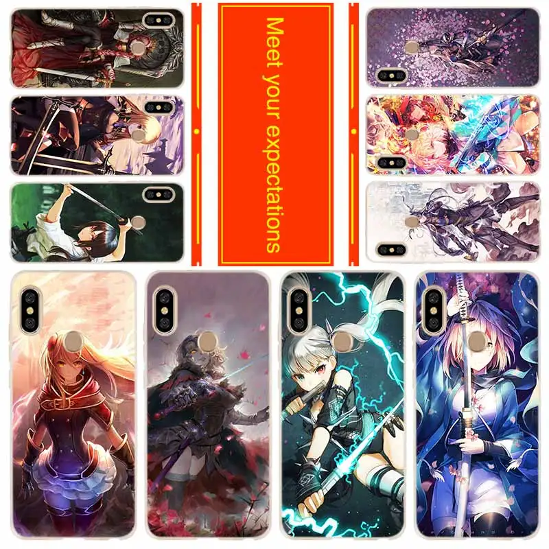 Чехол для телефона Xiaomi Redmi go 7 6a 5a 5plus 4a 4x3 s Note 6 5 4 3 K20 pro серия Fate Grand girl Anime|Бамперы| |