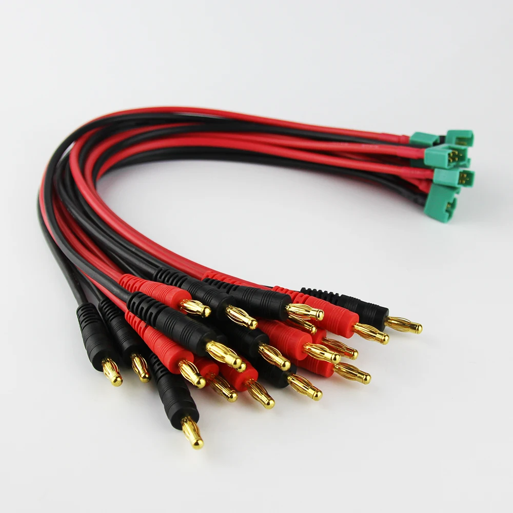 OliYin 10 шт. 14AWG 30 см MPX коннектор к 4 0 мм банановый штекер зарядный кабель для RC