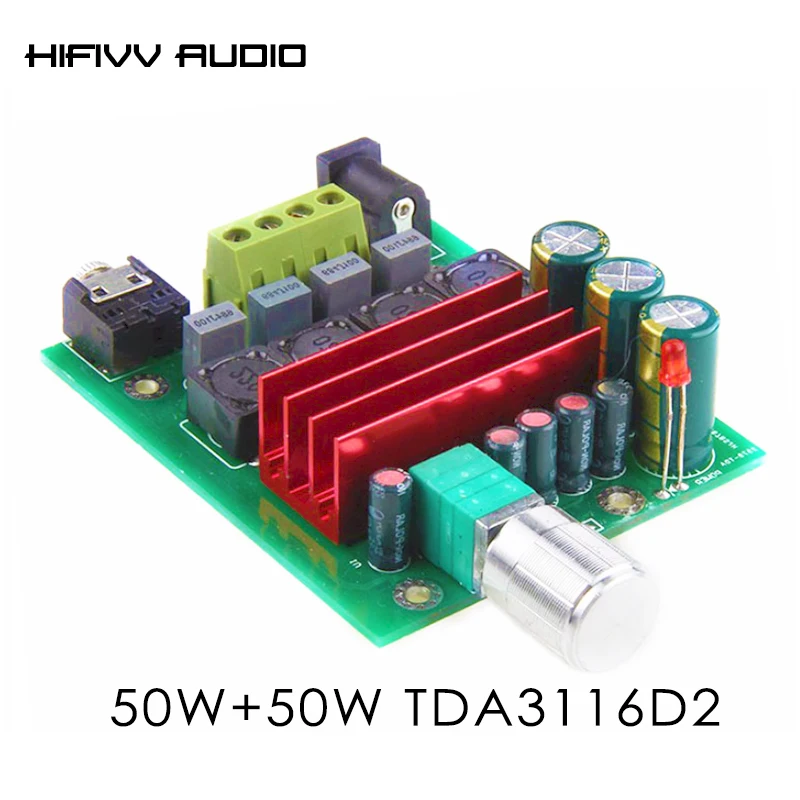 50 Вт + HIFI Цифровой Мощность Плата усилителя TPA3116D2 2 0 Канальные усилители доска DC 12