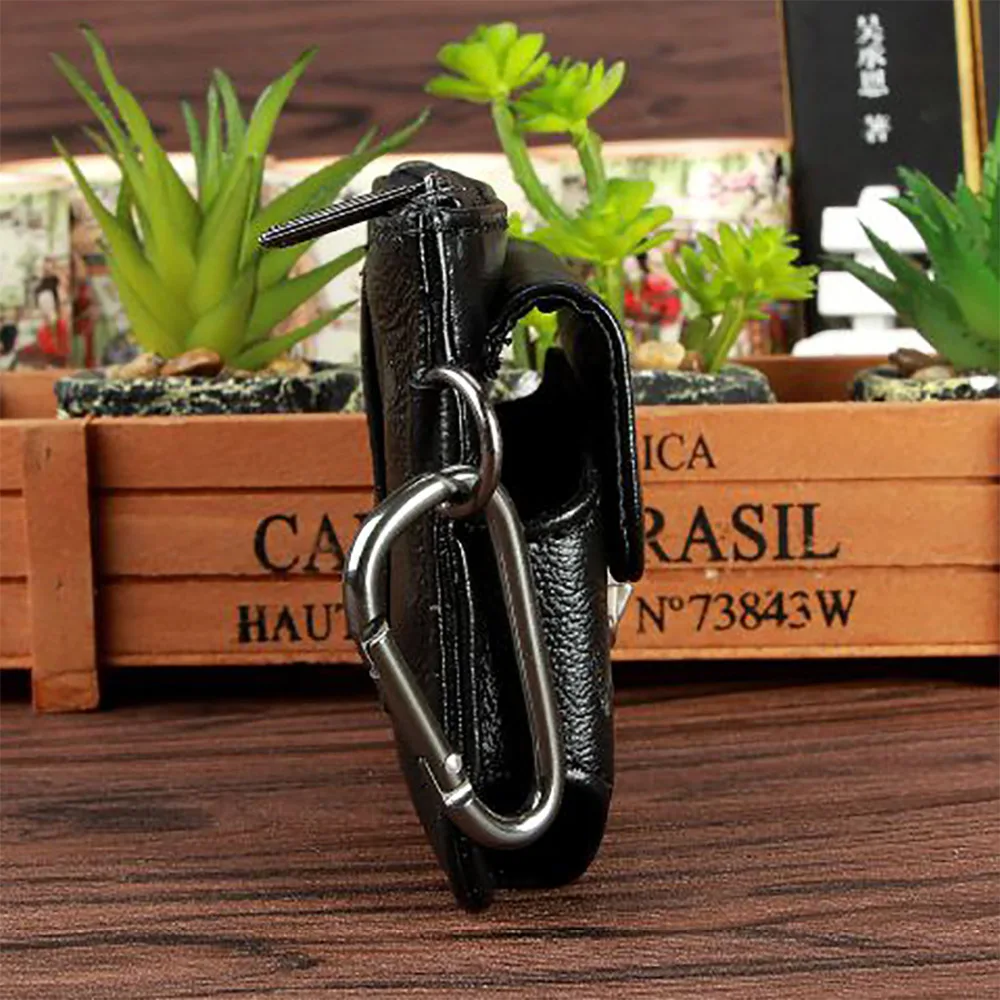 Мужской поясной чехол из натуральной воловьей кожи винтажная Дорожная сумка