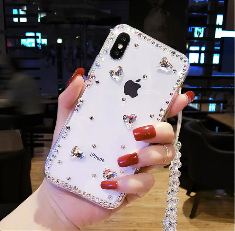 Роскошные блестящие чехлы со стразами для Xiaomi Redmi 5 6 4X 4A 6A 7A 8A 9A Note4 7 8 9 Pro 5A чехол