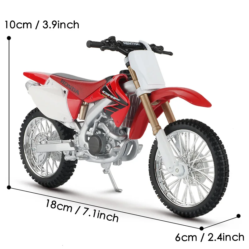 Масштаб 1:12 модель Maisto вездеходный мотоцикл из сплава CRF450R горный велосипед