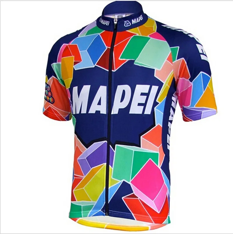 MAPEI летние мужские Велосипеды футболка Джерси команда велосипед короткие костюм Одежда для велоспорта Ropa Ciclismo велосипедная одежда комплект укороченных брюк - Цвет: Photo style