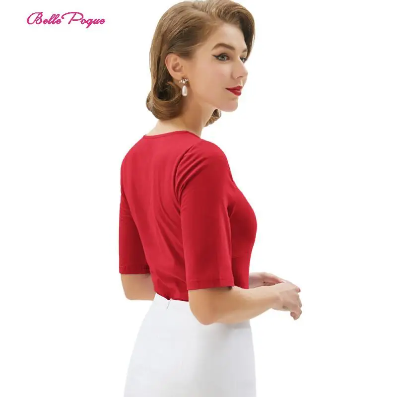 Belle Poque сведения о моде дамы передний узел галстука женские с коротким рукавом