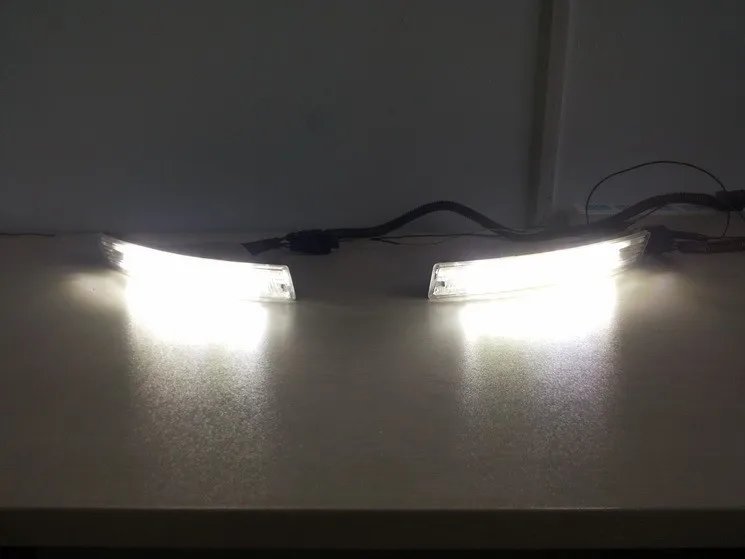 Новое поступление, LED ДХО для VW Passat B6, очень яркие дневные ходовые огни с функцией поворотника и автоматическим выключением/притуханием+ выключатель