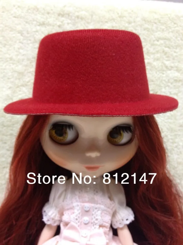Кукольная шапка Blyth красная | Игрушки и хобби