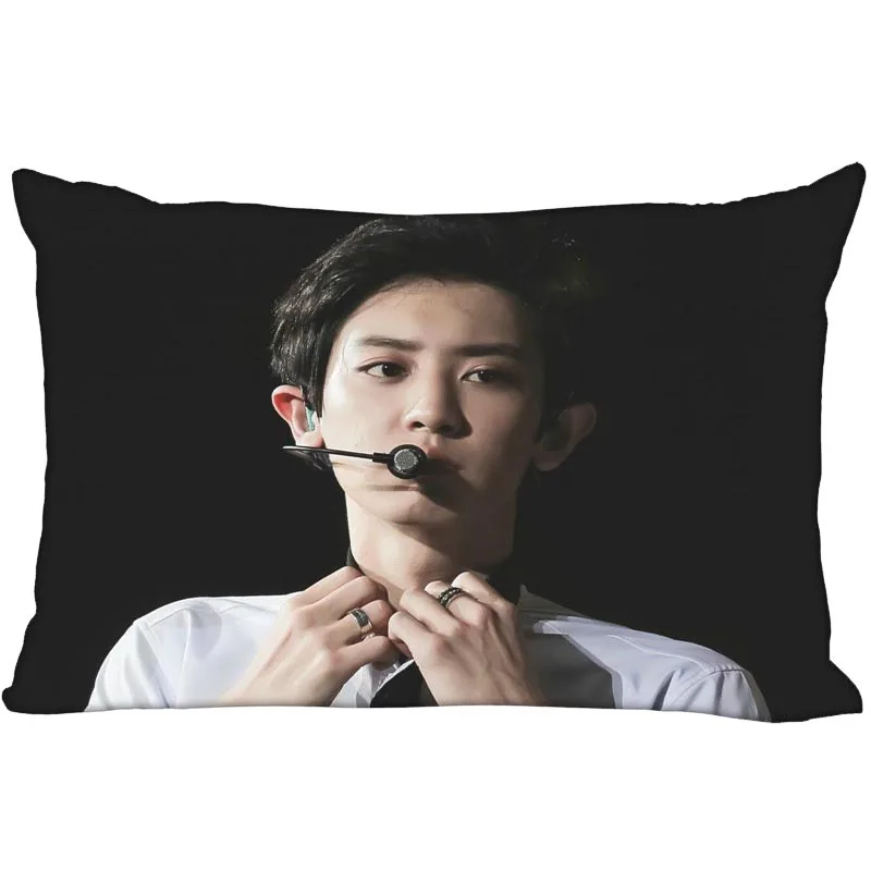 1 Поп-звезда парк Chanyeol прямоугольная наволочка двусторонний атласное с узором наволочка пользовательские ваш образ подарок - Цвет: 1