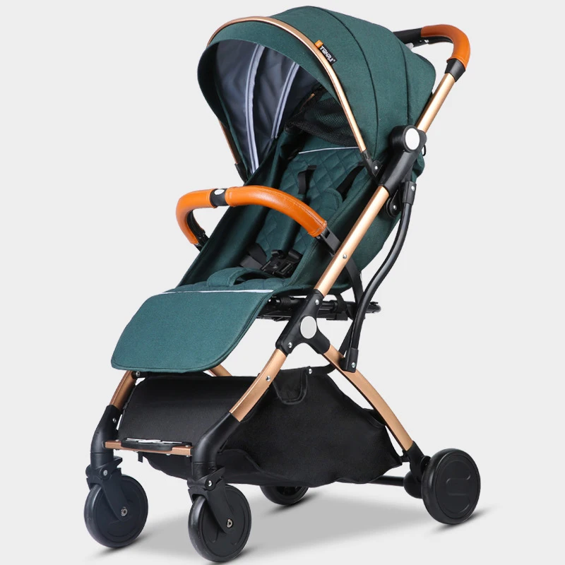 Deep Green Gold IMBABY складной легкая детская коляска для самолета путешествие ультра-легкий Детские коляски детская коляска для детей новорожденных детская коляска - Цвет: Deep Green Gold