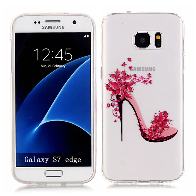 Мягкий силиконовый чехол для телефона Nephy для samsung galaxy S6 S7 edge S8 S9 Plus S5 Neo Grand Prime Ультратонкий Роскошный чехол с цветами