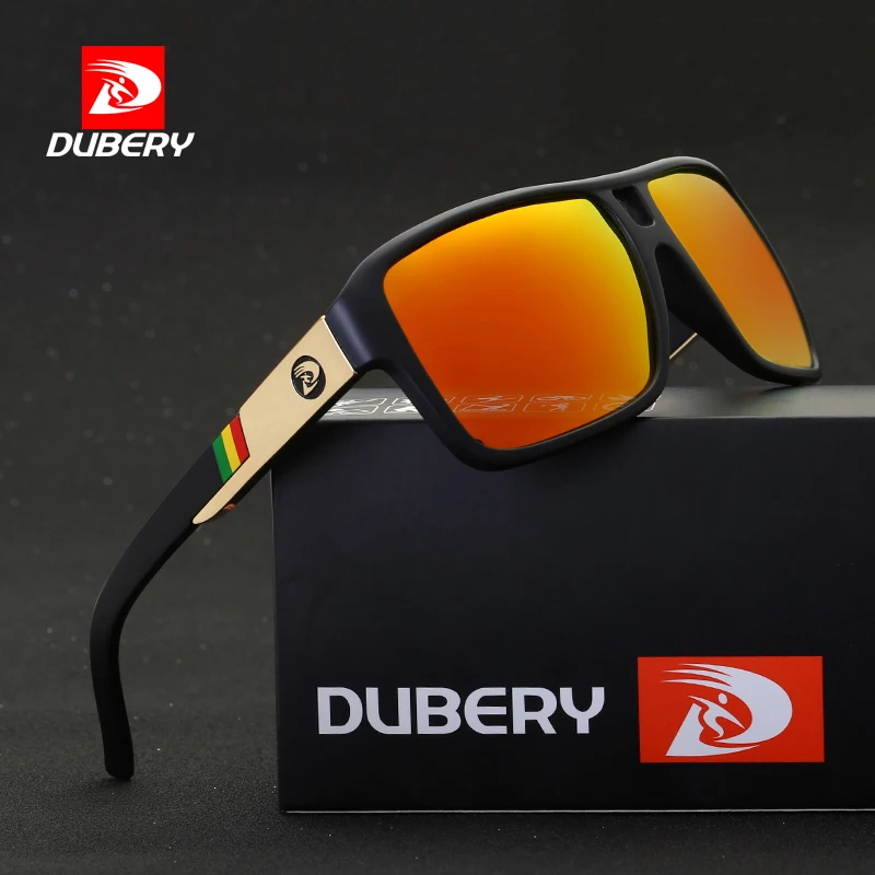 DUBERY Новые поляризованные солнцезащитные очки мужские очки для вождения Роскошные брендовые дизайнерские солнцезащитные очки для вождения и рыбалки