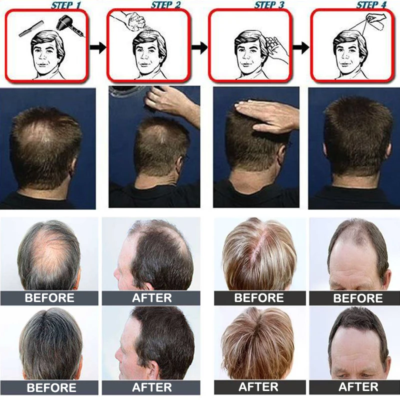 25 г Кератиновое волокно для наращивания волос сумка укладки порошок выпадения