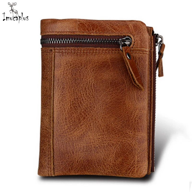 Подлинная Натуральной Кожи Мужчины Кошельки Короткие Кошелек Монета Небольшой
