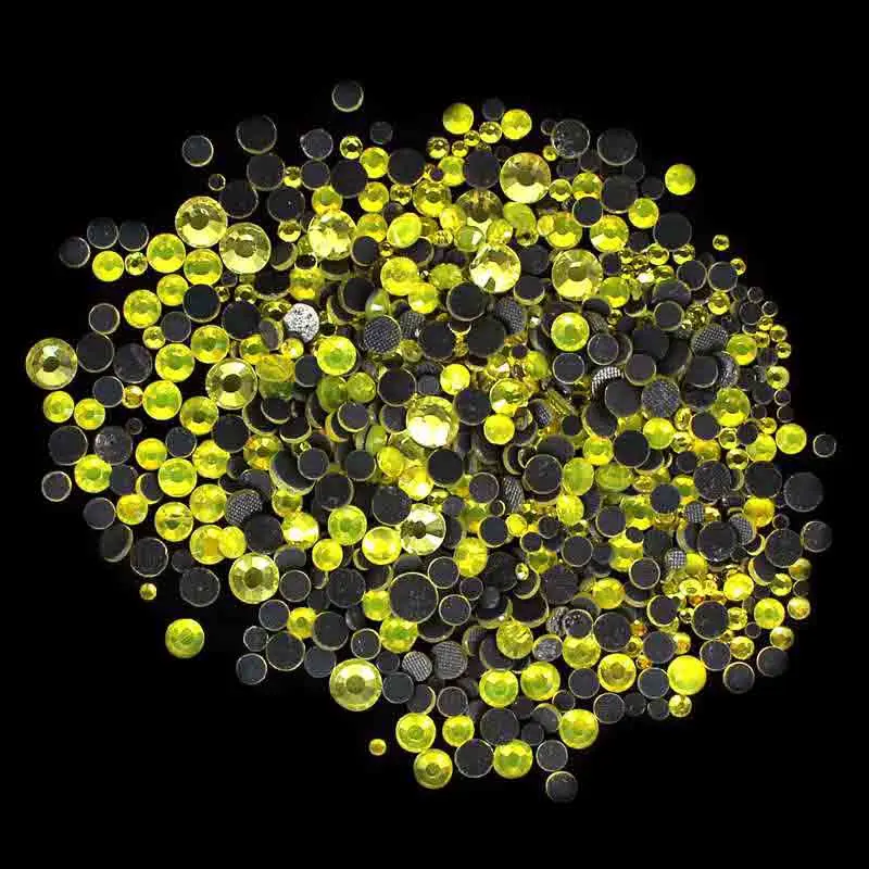 DMC исправление страсс цитрин смешанные размеры SS6 SS10 SS16 SS20 SS30 720 шт. мотивы для