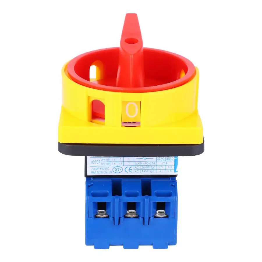 Plastic 2 Positions Locked Action Type Changeover Switch AC600V 25A Change-over | Обустройство дома
