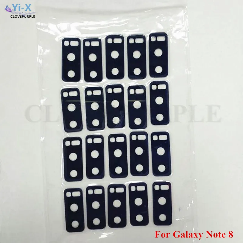 Оптовая цена 100 шт./лот задняя камера стеклянная линза с клейкой наклейкой для