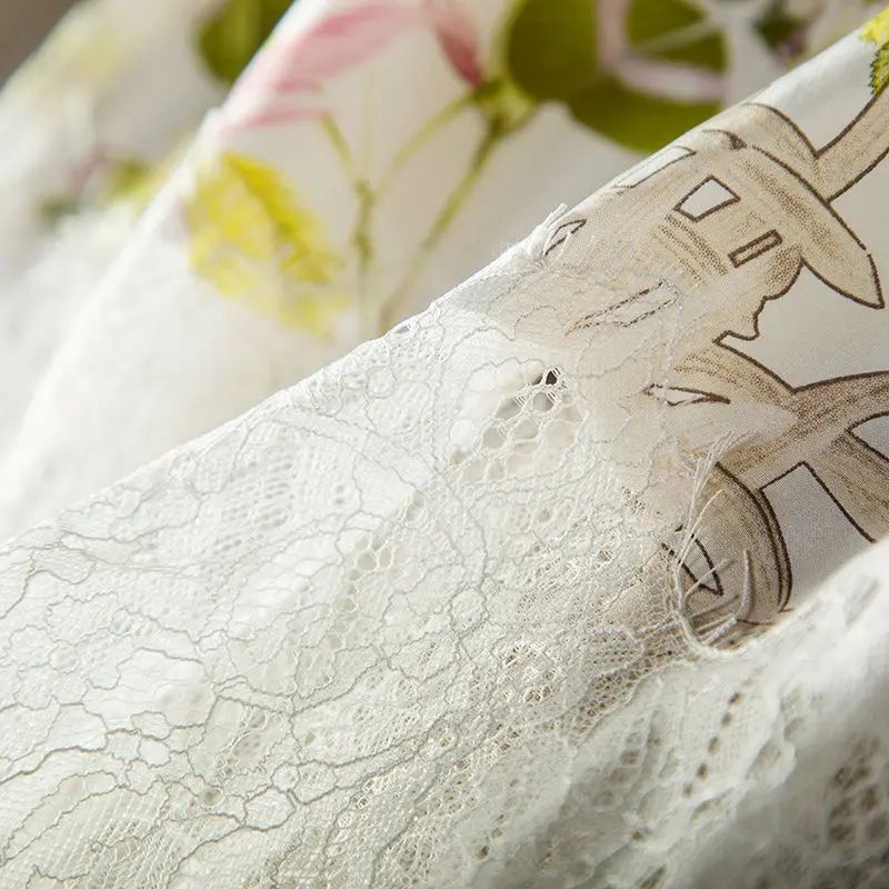 100% настоящие шелковые женские кружевные майки сексуальные Цветочные майка с