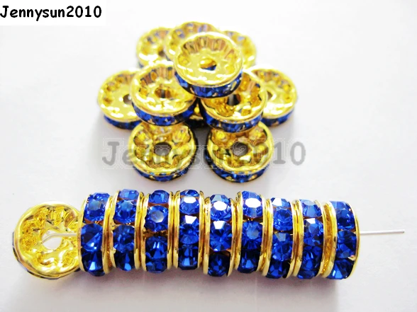 200 шт./лот 6 мм высокое качество чешские Кристальные королевские синие стразы