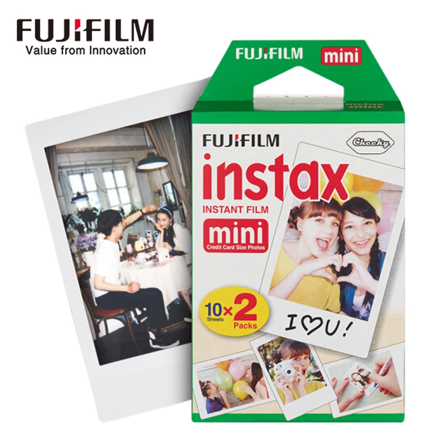 Пленка Fujifilm instax mini 20 листов пленка с белым краем + 10 мини радужного цвета для