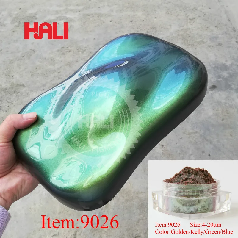 Тонкий пигмент хамелеон цветной печатный Порошок Хамелеон товар: 9021 1 лот = 10 г