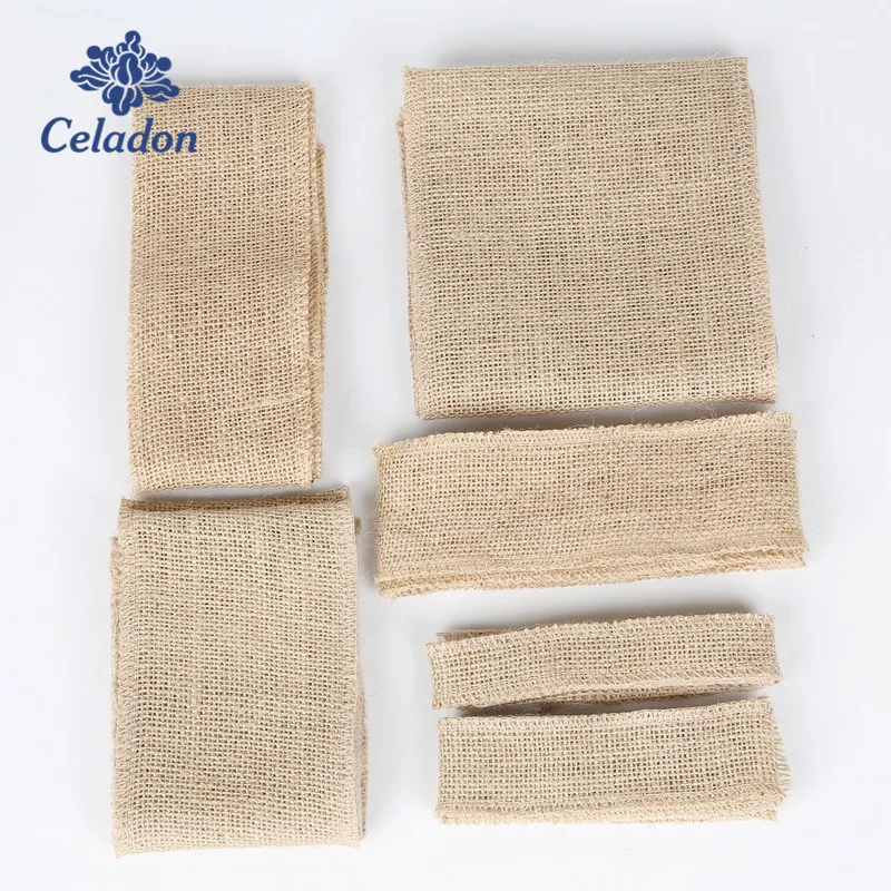 5 м/лот натуральная джутовая лента из мешковины в деревенском стиле своими руками