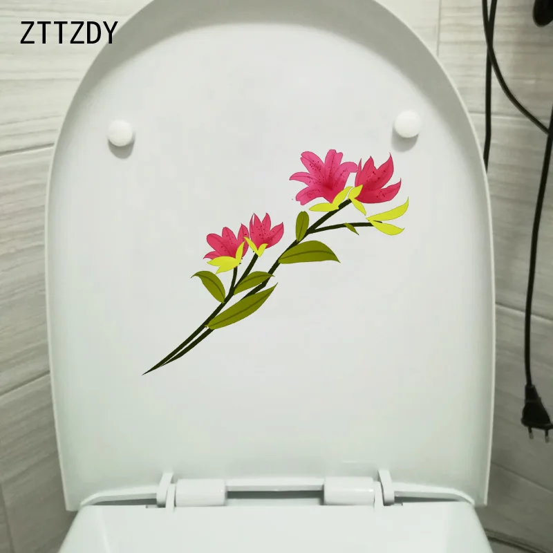 ZTTZDY 20 2*17 3 см ручная роспись Azalea Туалет наклейки на сиденья модные домашние