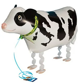 1 шт./лот надувной шар с гелием для питомца коровы детский душ фольга шары