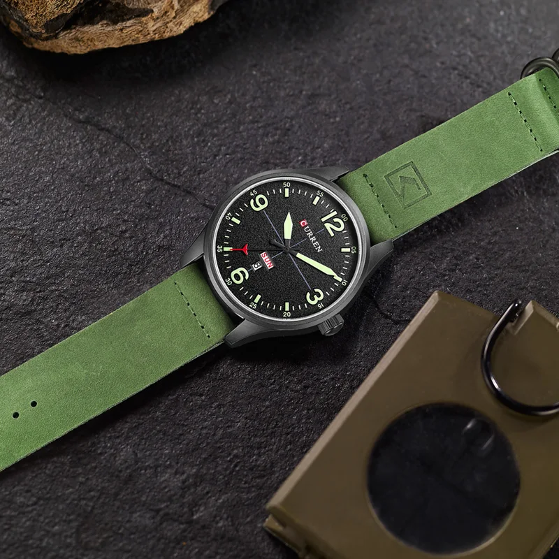 2017 Брендовые мужские модные повседневные часы Curren спортивные кварцевые в стиле