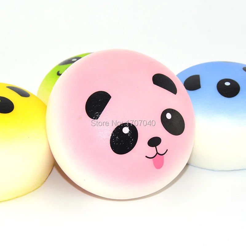 

20 шт./лот Kawaii Squishy мультяшный красочный панда пучок Детская Игрушка имитация еды медленно Восстанавливающий форму мягкий хлеб оптовая прода...