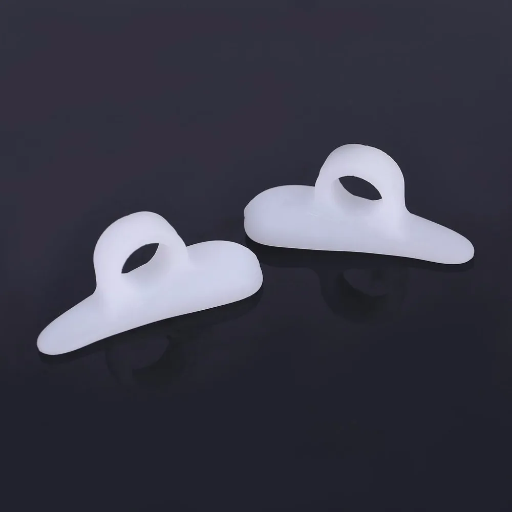 1pair Single Hole Hallux Valgus Foot Pain Relief Professional Silicon Toe Separator Orthotics Protection Adult Care | Красота и