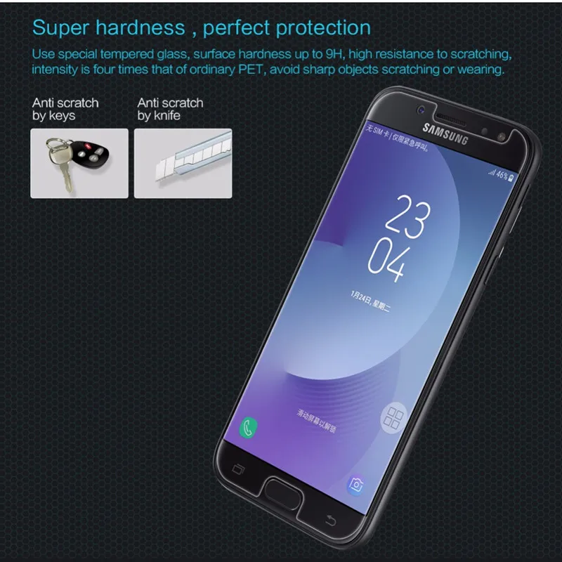 9 H закаленное стекло для Samsung Galaxy J7 2017 Защитное экрана J730 J730F/DS Pro Защитная пленка