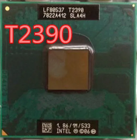 Двухъядерный процессор Intel Pentium T2390 t2390 1 86 ГГц/ноутбук Socket P 478 pin компьютер может