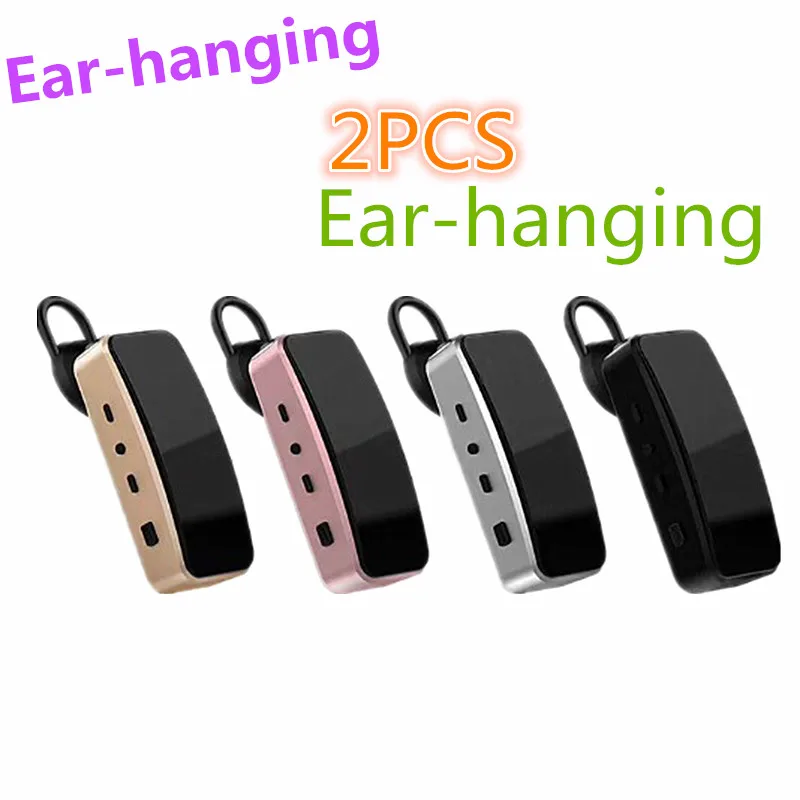 2PCS 2022 Ear-Hanging Walkie Talkie Mini 16 Channels  Two-Way Radio USB Port Free License Woki Toki  FRS Small Size